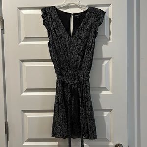 Black and white work dress